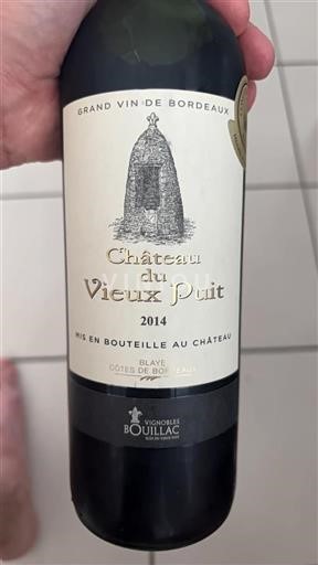 Bordeaux Blaye-Côtes-de-Bordeaux Château Vieux Puit 2014