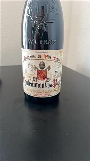 Rhônedalen Châteauneuf-du-Pape Domaine Val Frais 2017