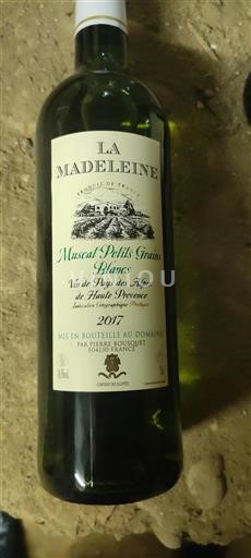 Provence Ikke specificeret La Madeleine Muscat Petits Grains 2017