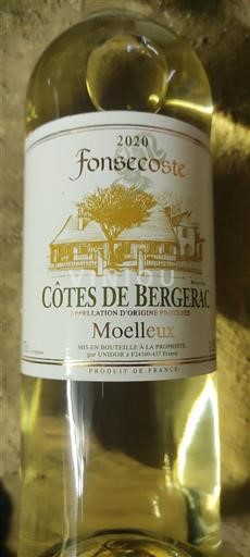 Sydväst Côtes-de-bergerac Fonsecoste 2020