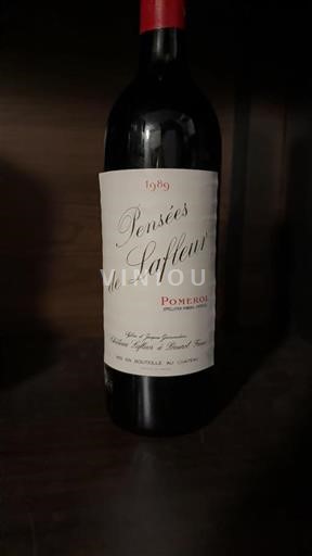 Bordeaux Pomerol Château Lafleur Pensées de Lafleur 1989