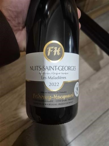 Borgogna Nuits-Saint-Georges Fribourg-Hacquard Les Maladières 2022