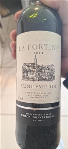 Bordeaux Saint-Émilion Château La Fortine 2013