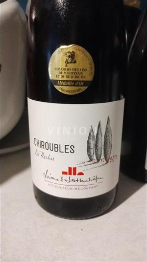 Vin Rouge sec Les Roches Lionel Jambon 2022 France Beaujolais Chiroubles AOC