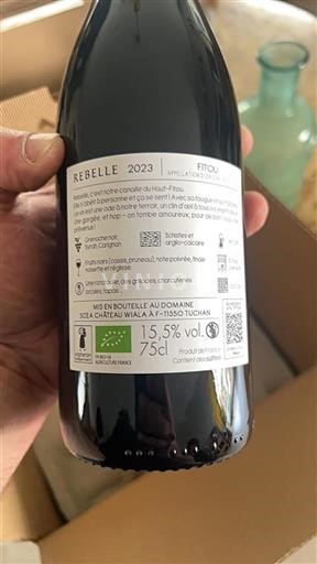 Languedoc Fitou Château Wiala Rebelle 2023