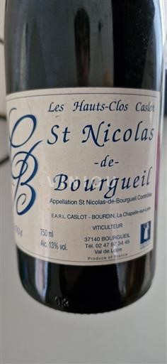Loiren laakso Saint-Nicolas-De-Bourgueil E.A.R.L. Caslot - Bourdin Les Hauts-Clos Caslot 2004