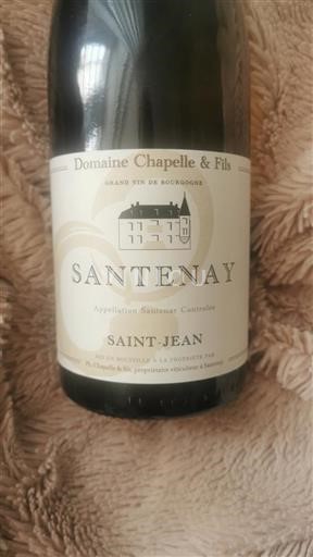 Borgogna Santenay Domaine Chapelle & Fils Saint-Jean 2023
