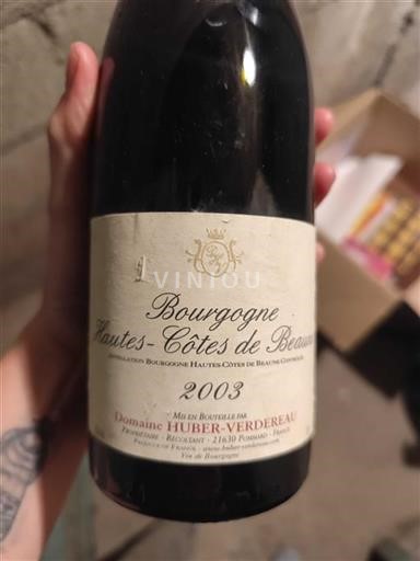 Borgogna Non specificato Domaine Huber-Verdereau 2003