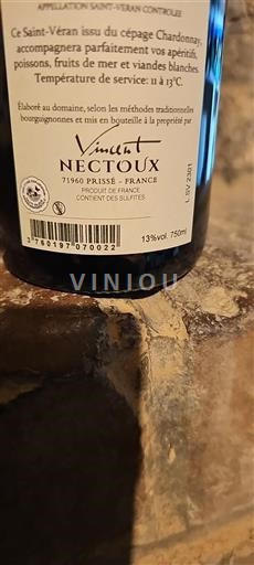 Burgund Saint-Véran Vincent Nectoux Ohne Jahrgang