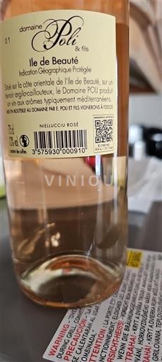 Vin Rosé sec Domaine Poli 2024 France Corse Île de Beauté