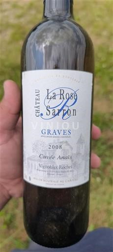 Bordeaux Graves Château La Rose Sarron Anaïs 2008