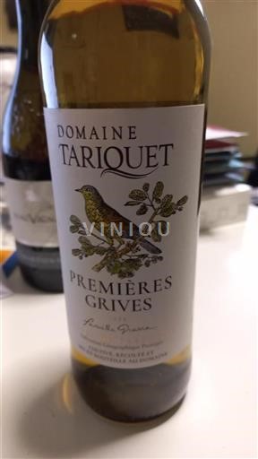Jihozápad Côtes de Gascogne Domaine Tariquet Premières Grives 2021