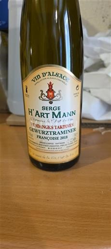 Alsace Määrittelemätön Grand Cru Serge H'art Mann Françoise 2018