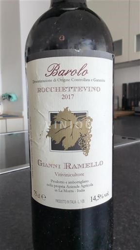 Vin Rouge sec Rocchettevino Gianni Ramello 2017 Italie Piémont Barolo