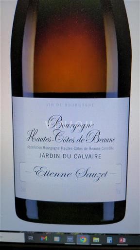 Burgundi Beaunen Ylämaat Etienne Sauzet Jardin du Calvaire 2019