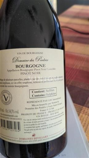Bourgogne Domaine Des Perdrix 2022