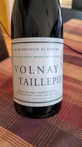 Bourgogne Volnay Premier Cru Domaine Marquis Angerville Taillepieds 2002