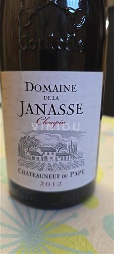 Rhônedalen Châteauneuf-du-Pape Domaine La Janasse Chaupin 2012