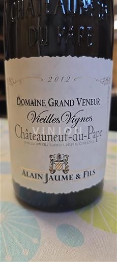 Rhône Valley Châteauneuf-du-Pape Domaine Grand Veneur Vieilles Vignes 2012