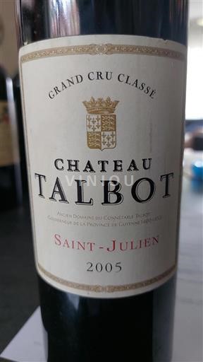 Bordeaux Saint-Julien Grand Cru Château Talbot 2005