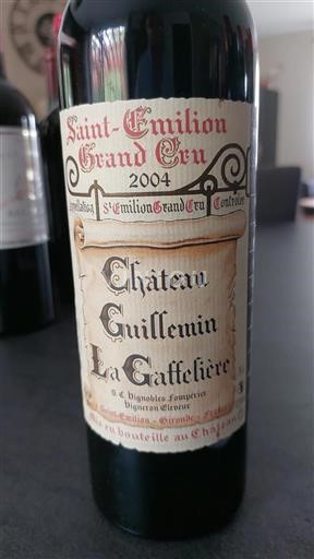 Bordeaux Saint-Émilion Grand Cru Grand Cru Château Guillemin La Gaffelière 2004