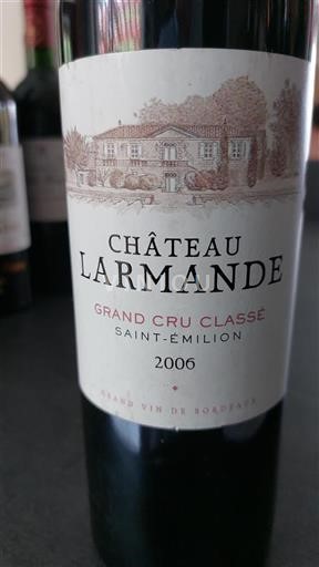 Bordeaux Saint-Émilion Grand Cru Château Larmande 2006