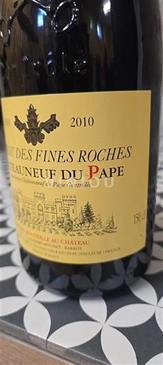 Rhônedalen Châteauneuf-du-Pape Château Des Fines Roches 2010