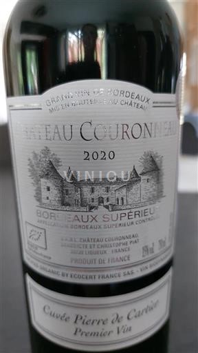 Bordéus Bordeaux Superior Château Couronneau Pierre de Cartier 2020