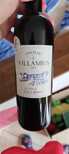 Bordeaux Haut-Médoc Cru Bourgeois Château Villambis 2016