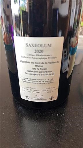 Alpen und Rhônetal Rhodanische Hügellandschaft Domaine Chèze Saxeolum 2020