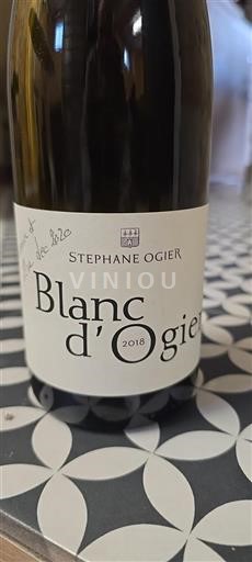 Alpi e Paesi Rodaniani Collines Rodanesi Stéphane Ogier Blanc d'Ogier 2018