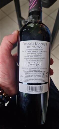 Bordeaux Haut-Médoc Donjon de Lamarque 2014 Icke årgångsbetecknad
