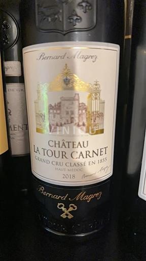 Bordeaux Haut-Médoc Grand Cru Château La Tour Carnet 2018
