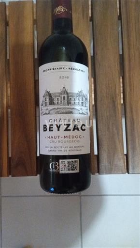 Burdeos Haut-Médoc Cru Bourgeois Château Beyzac 2018