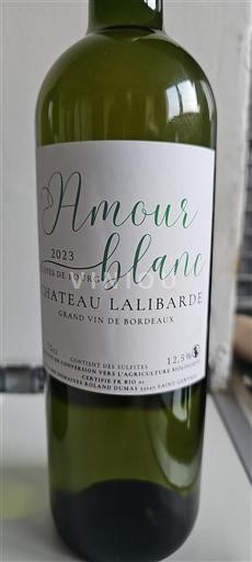 Bordeaux Côtes-de-bourg Château Lalibarde Amour Blanc 2023