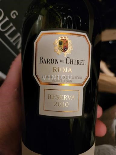 La Rioja Rioja Baron de Chirel Reserva 2010