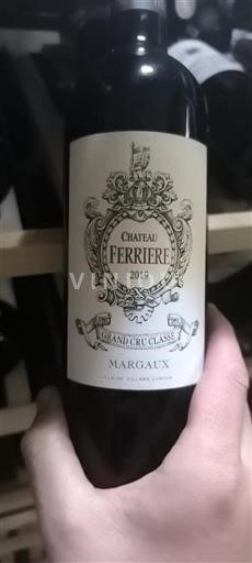 Bordeaux Margaux Grand Cru Classé Château Ferrière 2019