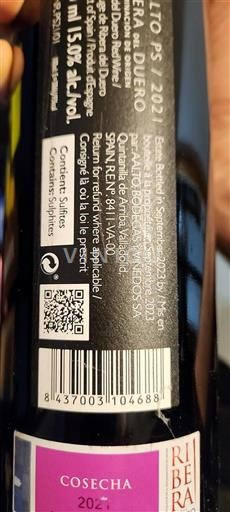 Castile and León Ribera del Duero Aalto Bodegas y Viñedos SA PS 2021