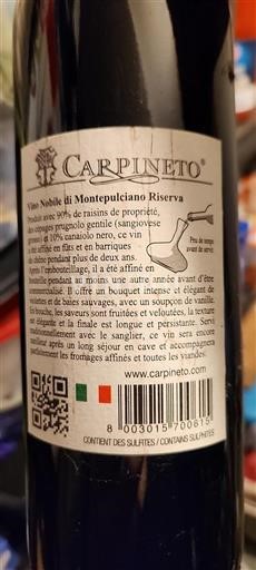 Toscana Vino Nobile di Montepulciano Carpineto Vino Nobile di Montepulciano Riserva 2016