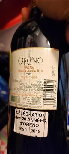Tuscan Wines Unspecified Tenuta Sette Ponti Oreno 2019