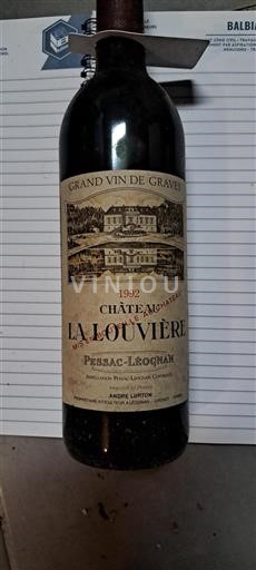 Bordeaux Pessac-Léognan Château La Louvière 1992