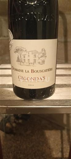Valle del Rodano Gigondas Domaine La Bouscatière 2016