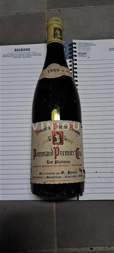 Borgonha Pommard Premier Cru Domaine Prieur-Brunet Les Platières 1989