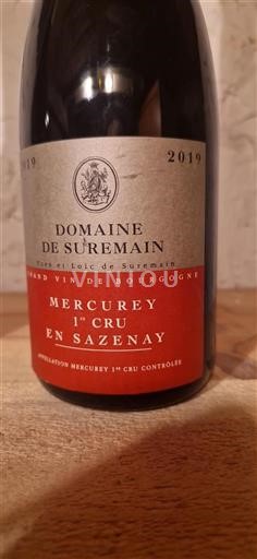 Bourgogne Mercurey Premier Cru Domaine Suremain En Sazenay 2019