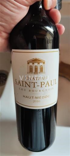 Bordeaux Haut-Médoc Cru Bourgeois Château Saint-Paul 2010