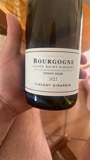 Bourgogne Vincent Girardin Saint-Vincent 2022