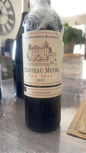 Vin Rouge sec Château Meyre 2019 France Bordeaux Haut-Médoc AOC Cru Bourgeois Supérieur
