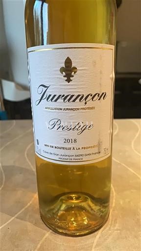 Lounais-Ranska Jurançon Cave de Gan Prestige 2018