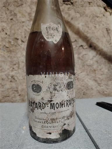 Borgonha Bâtard Montrachet Grand Cru Domaine Lucien Lequin & Fils 1964