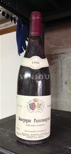 Bourgogne Bourgogne-passetoutgrain Raymond Dureuil-Janthial 1998